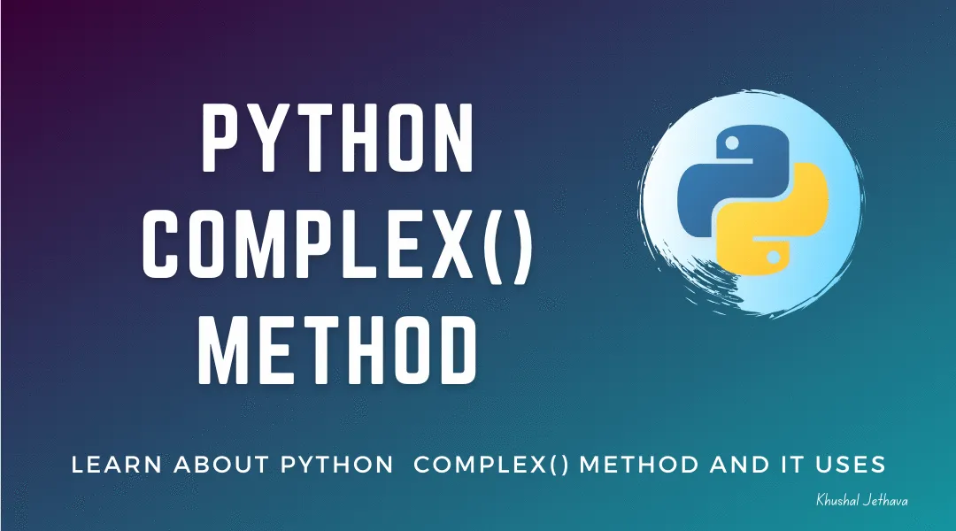 Python complex() Method